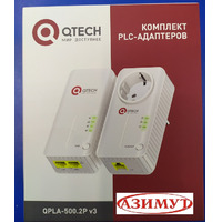 PLC адаптер интернет по 220 v с Wi-Fi QTECH Qpla 500.2p v 3 