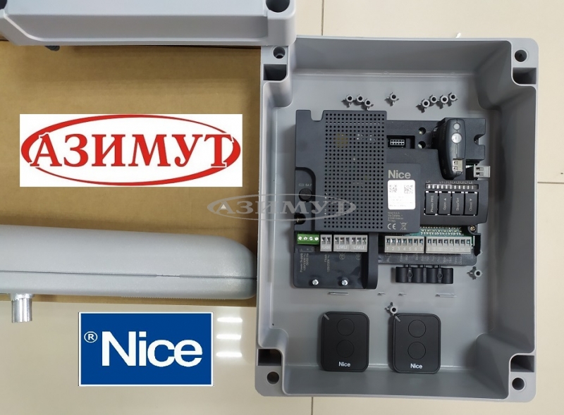 Комплект автоматики для распашных ворот на основе привода Nice WG5000 до 800кг